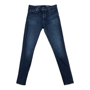 Adriano Goldschmied The Farrah High Rise Skinny Jeans Blue Size 30 Dark Wash